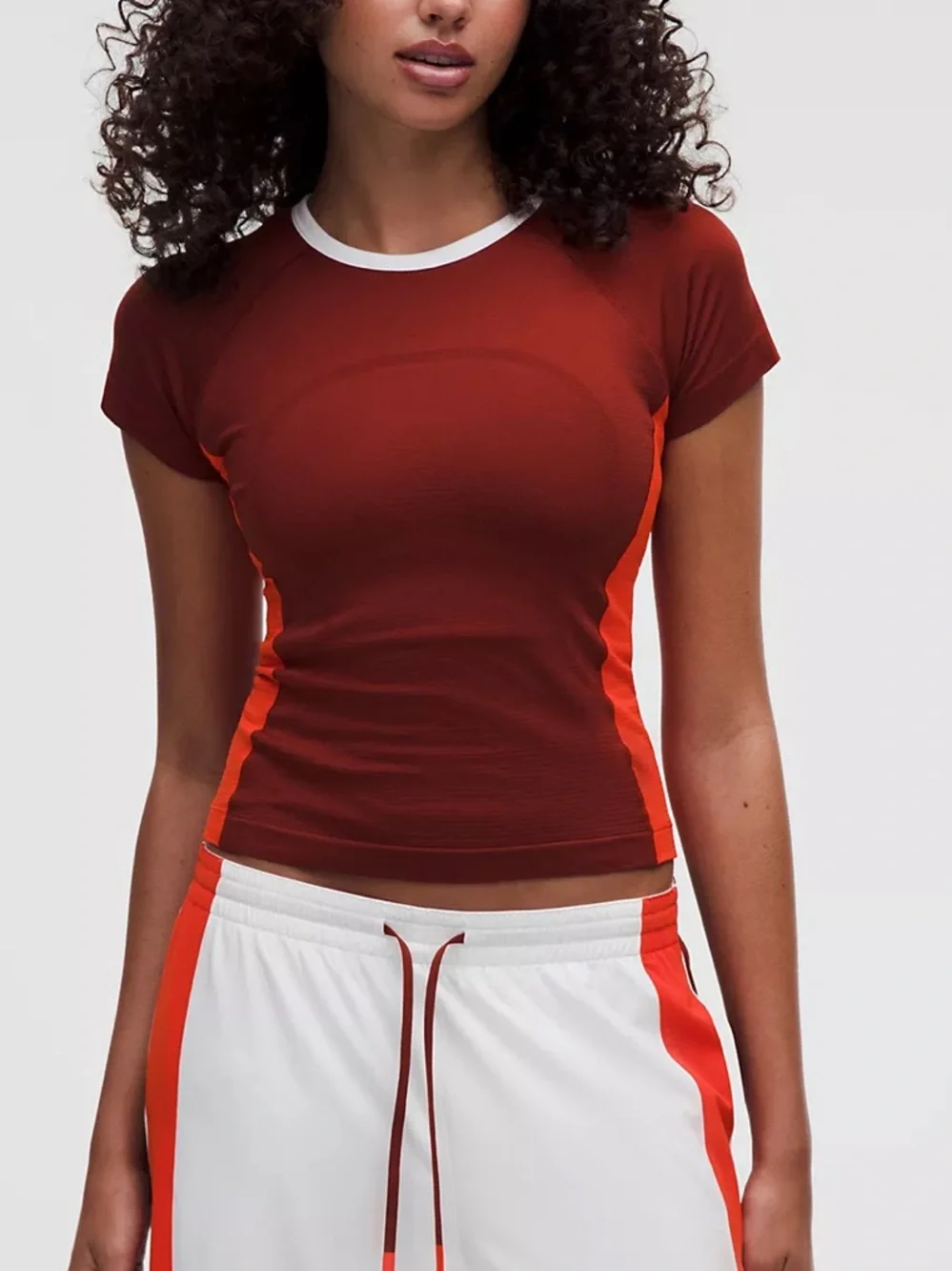 Lululemon Swiftly Tech Short-Sleeve Shirt 2.0 Waist Length Colourblock NEW